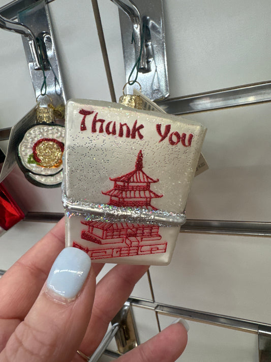 CHRISTMAS ORNAMENT - CHINESE TAKE-OUT