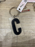 MARQUEE LETTER KEYCHAIN - C