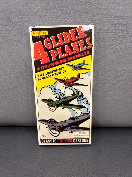 RETRO GLIDER PLANES 4PK