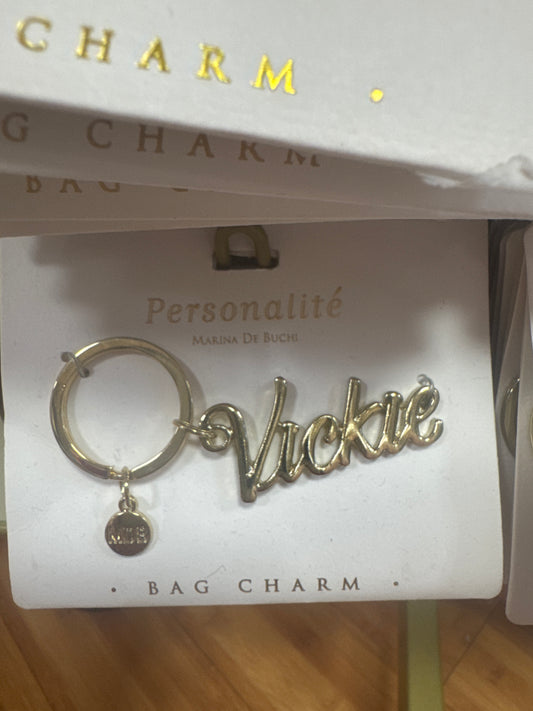 BAG CHARM KEYCHAIN - VICKIE