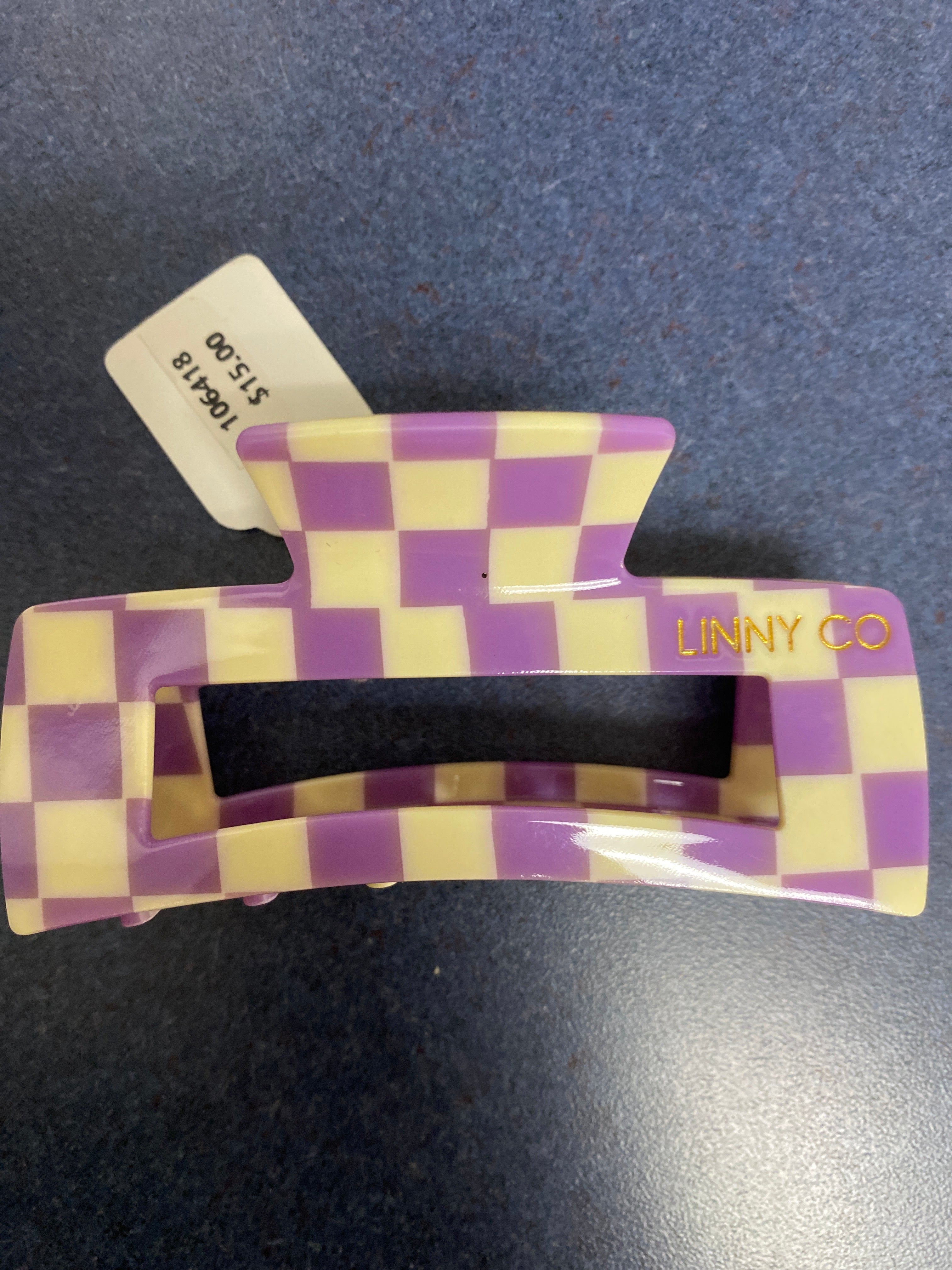 CHECKERBOARD HAIR CLIP