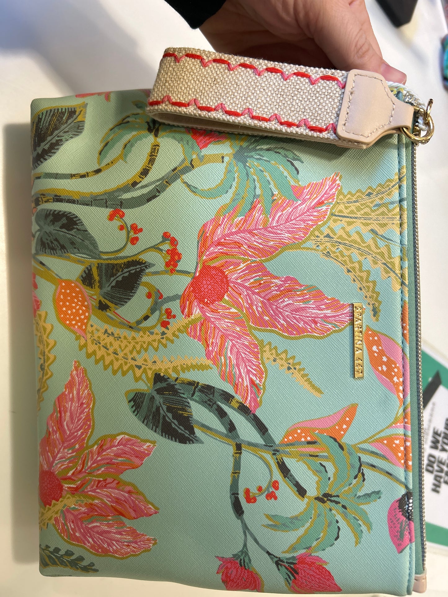 APRES SEA BAG- TROPICAL FLORAL SEA FOAM