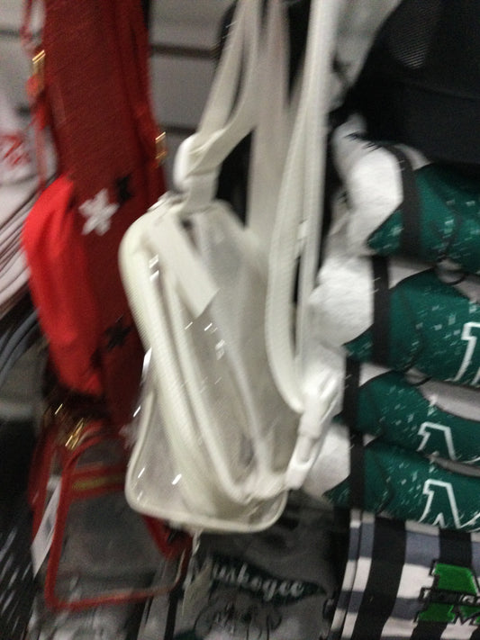 CLEAR FANNY PACK - WHITE