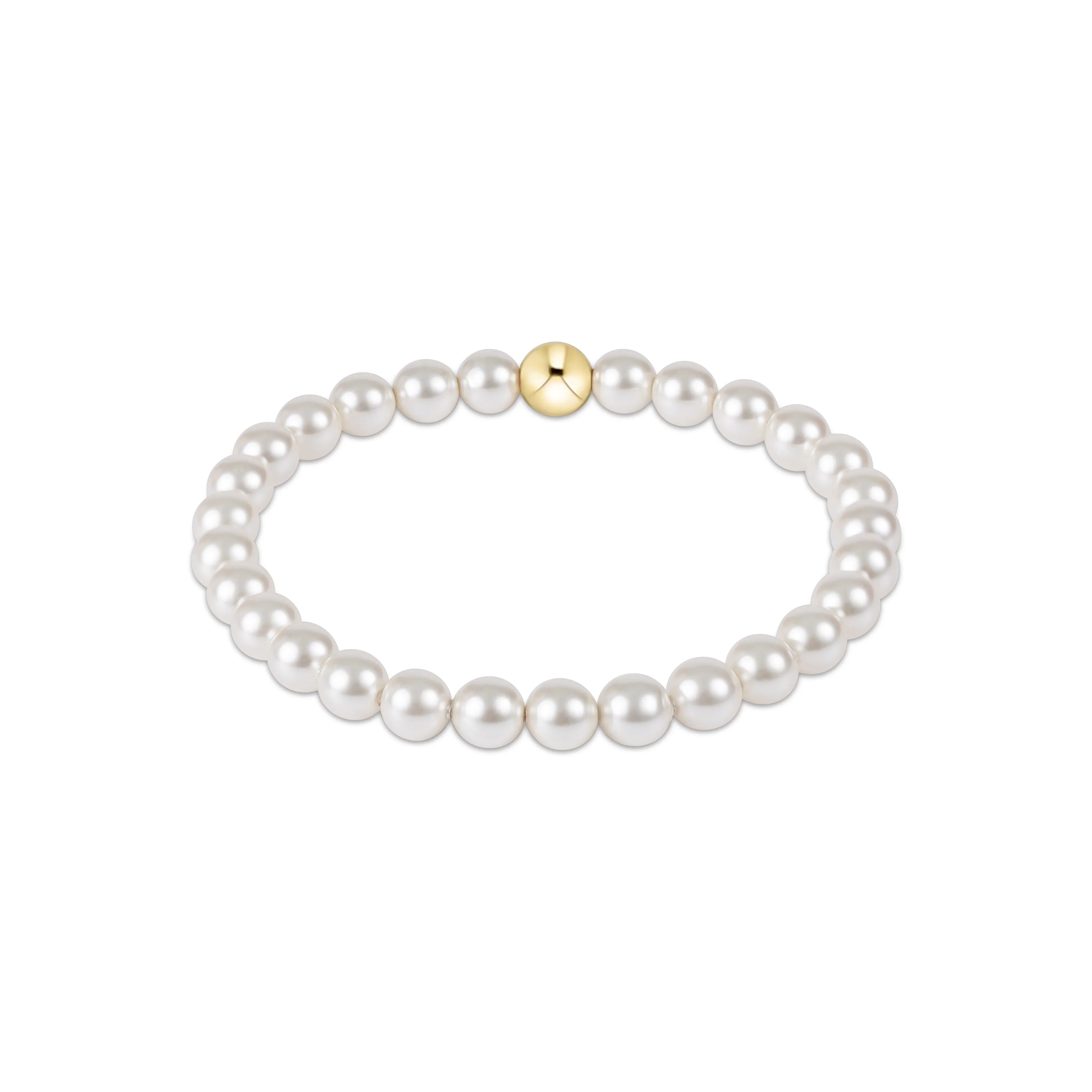Classic Pearl 6mm Bead Bracelet