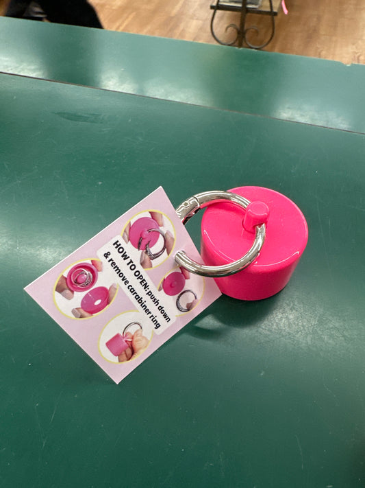 LION LATCH JEWELRY/PILL TOTE - PINK