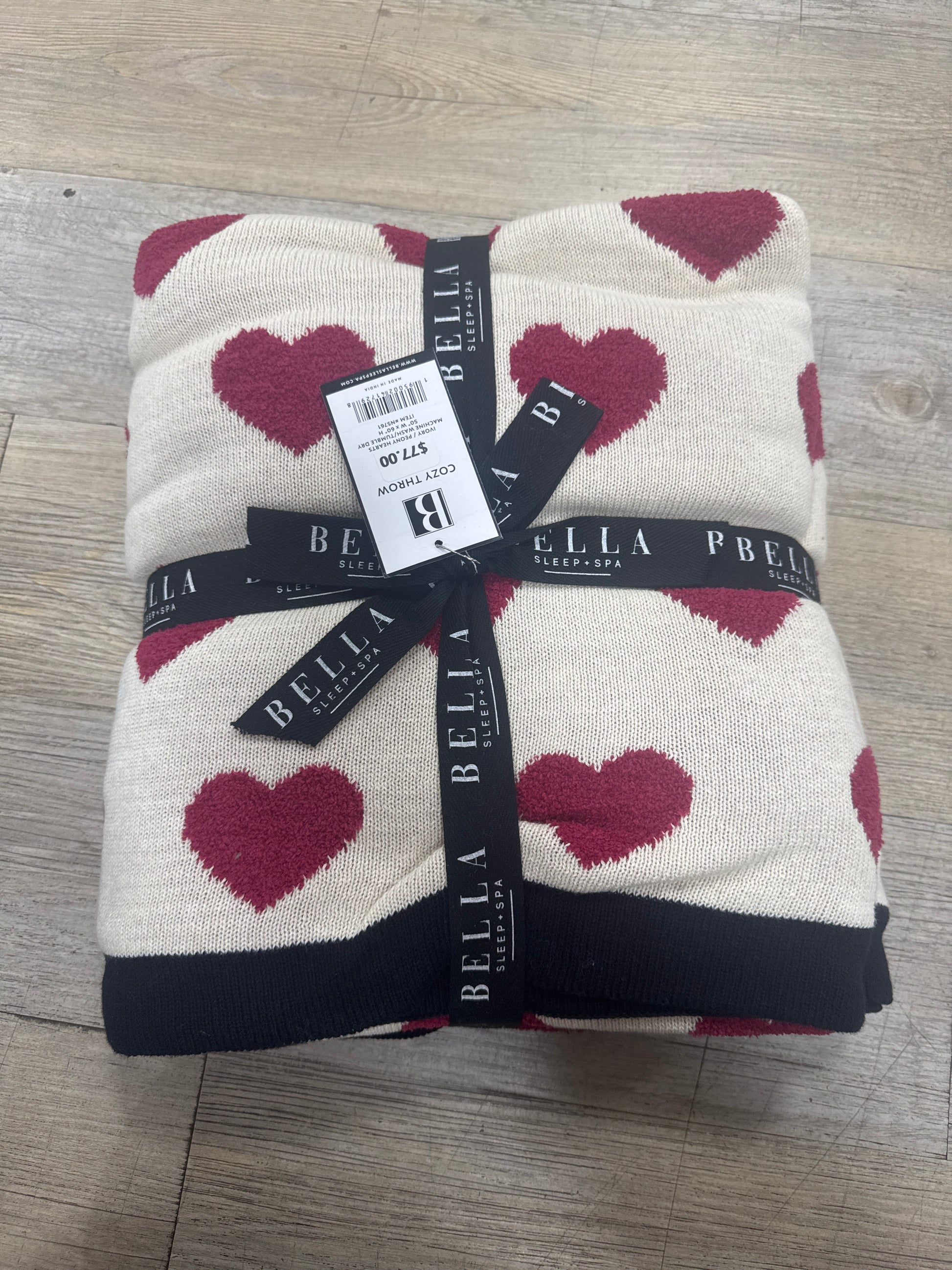 COZY BLANKET - IVORY HEART - Pharm Favorites by Economy Pharmacy