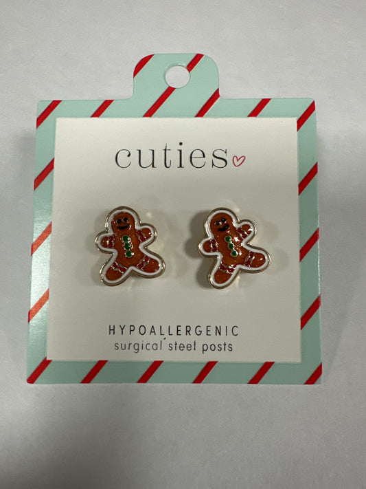 CUTE GINGERBREAD MEN EARRINGS