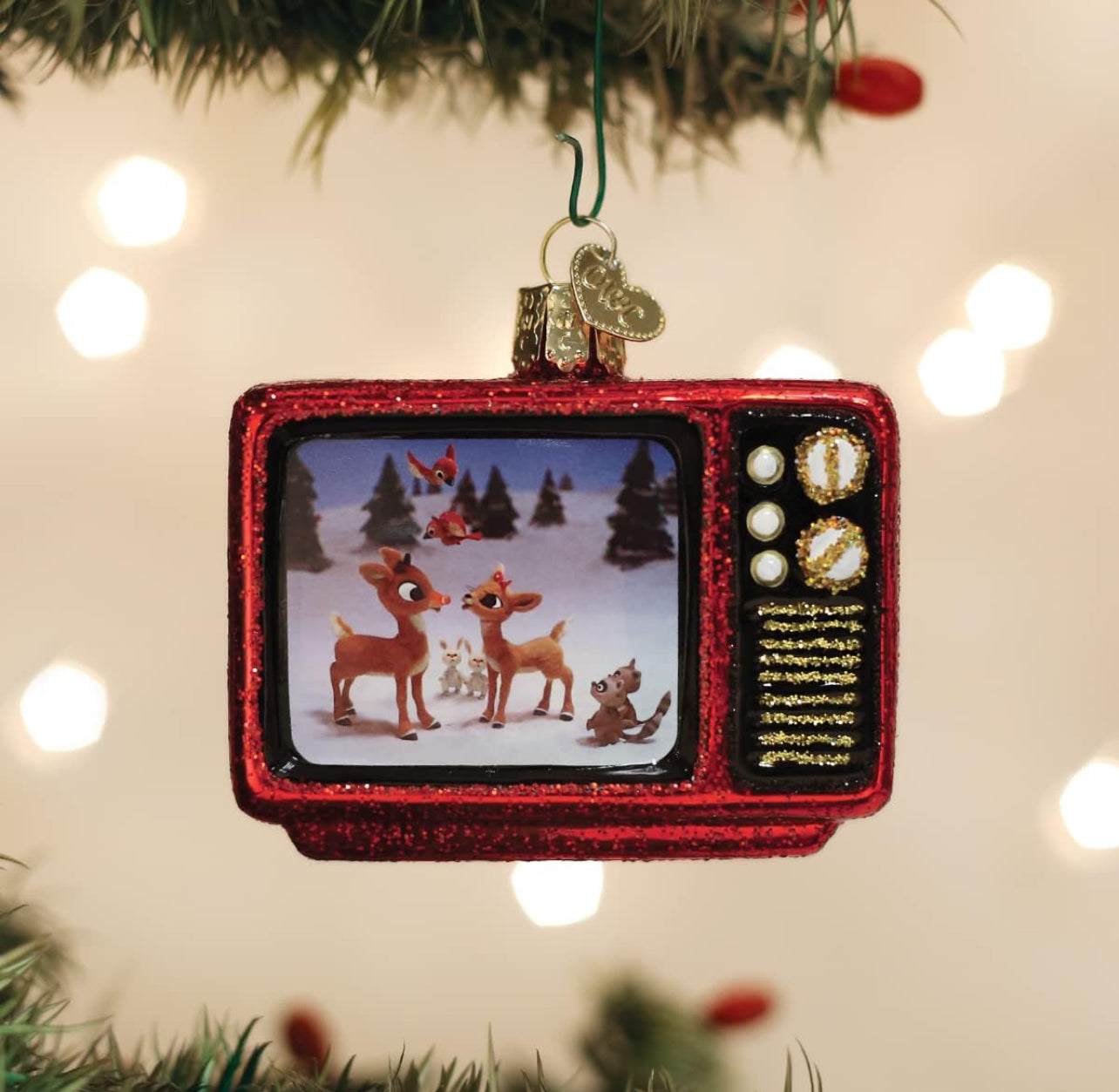 Classic Christmas TV Ornament