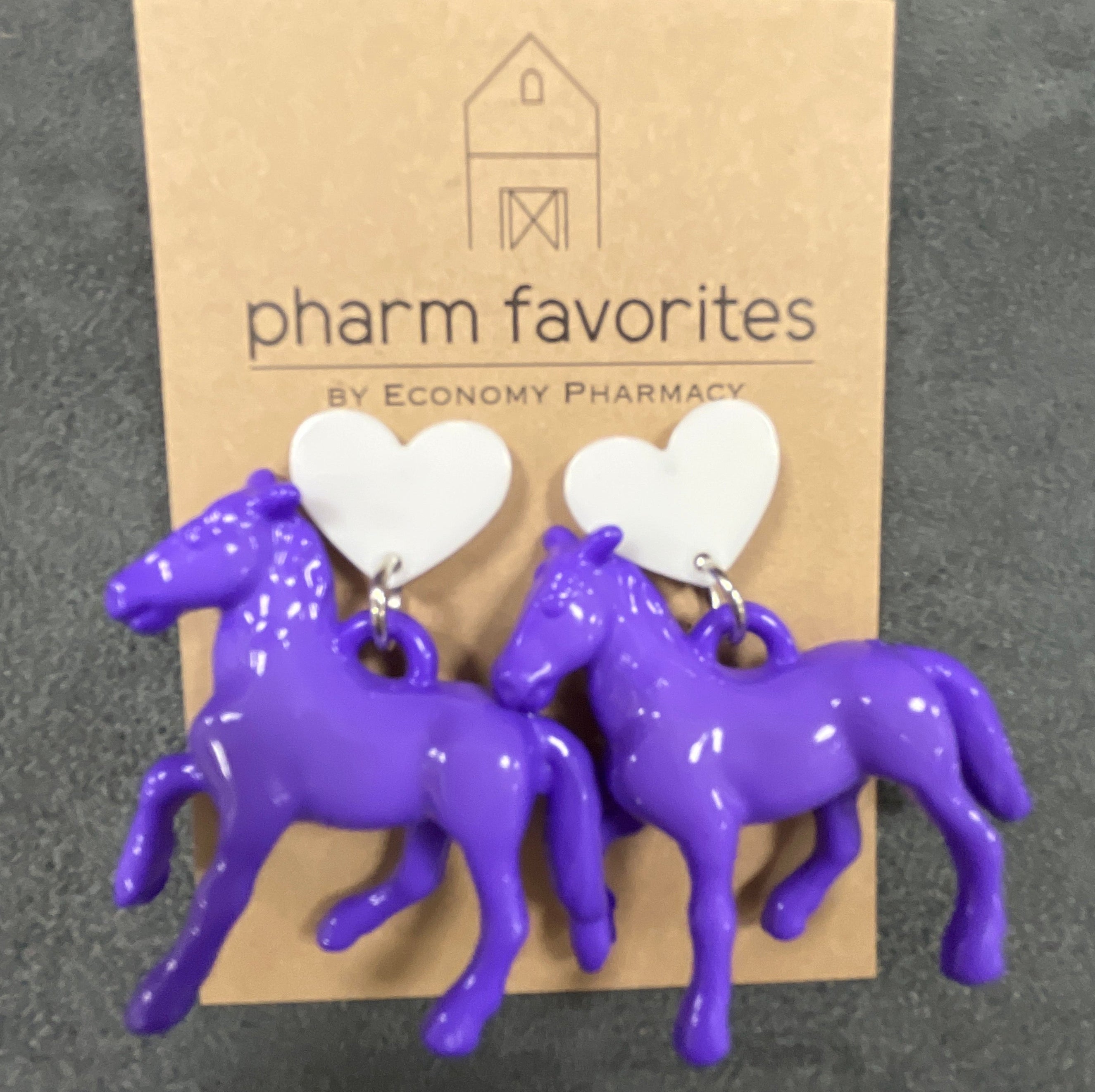 ACRYLIC PONY EARRINGS