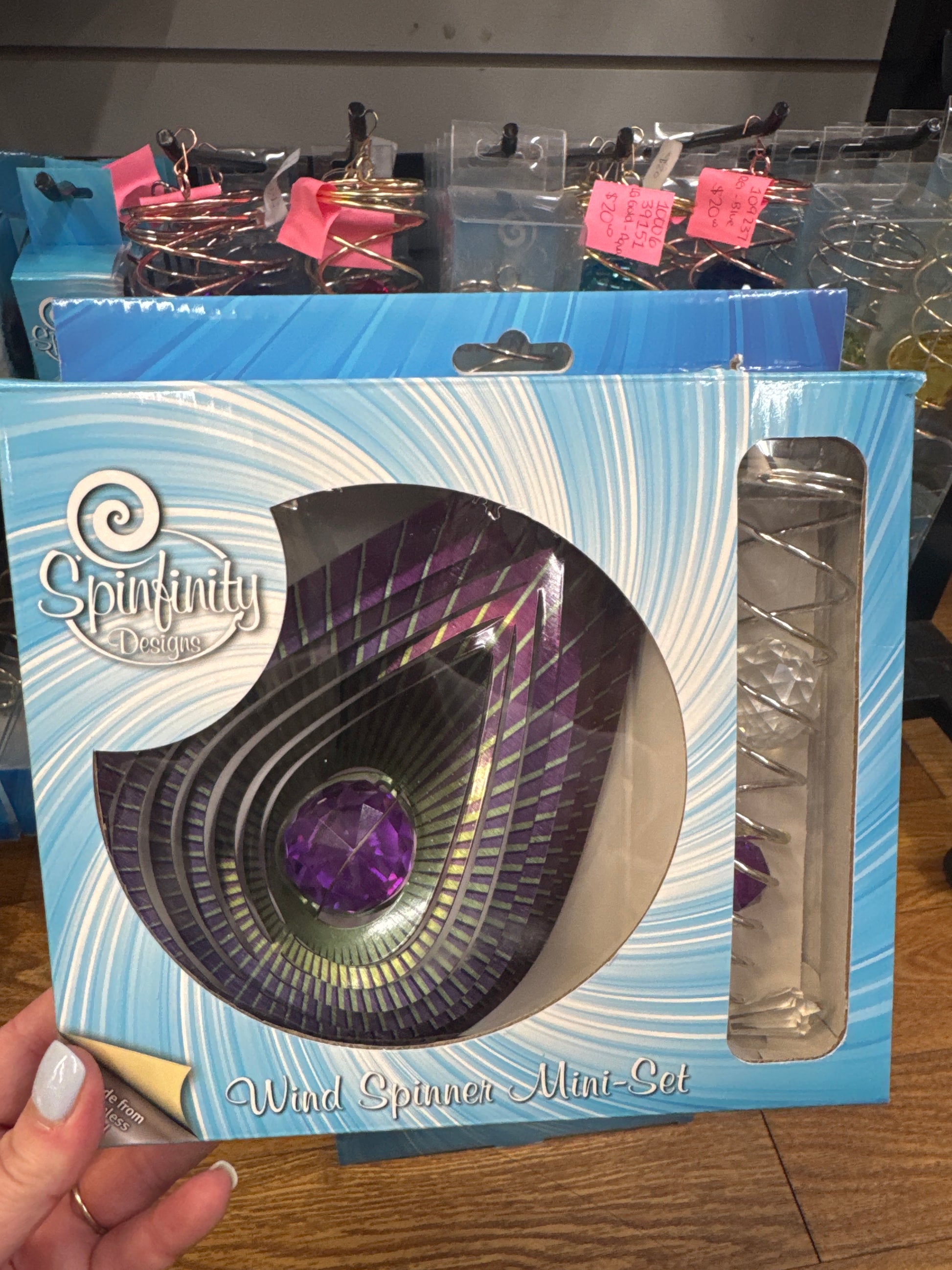 MINI SET W/TAIL - CRYSTAL PURPLE TEARDROP - Pharm Favorites by Economy Pharmacy