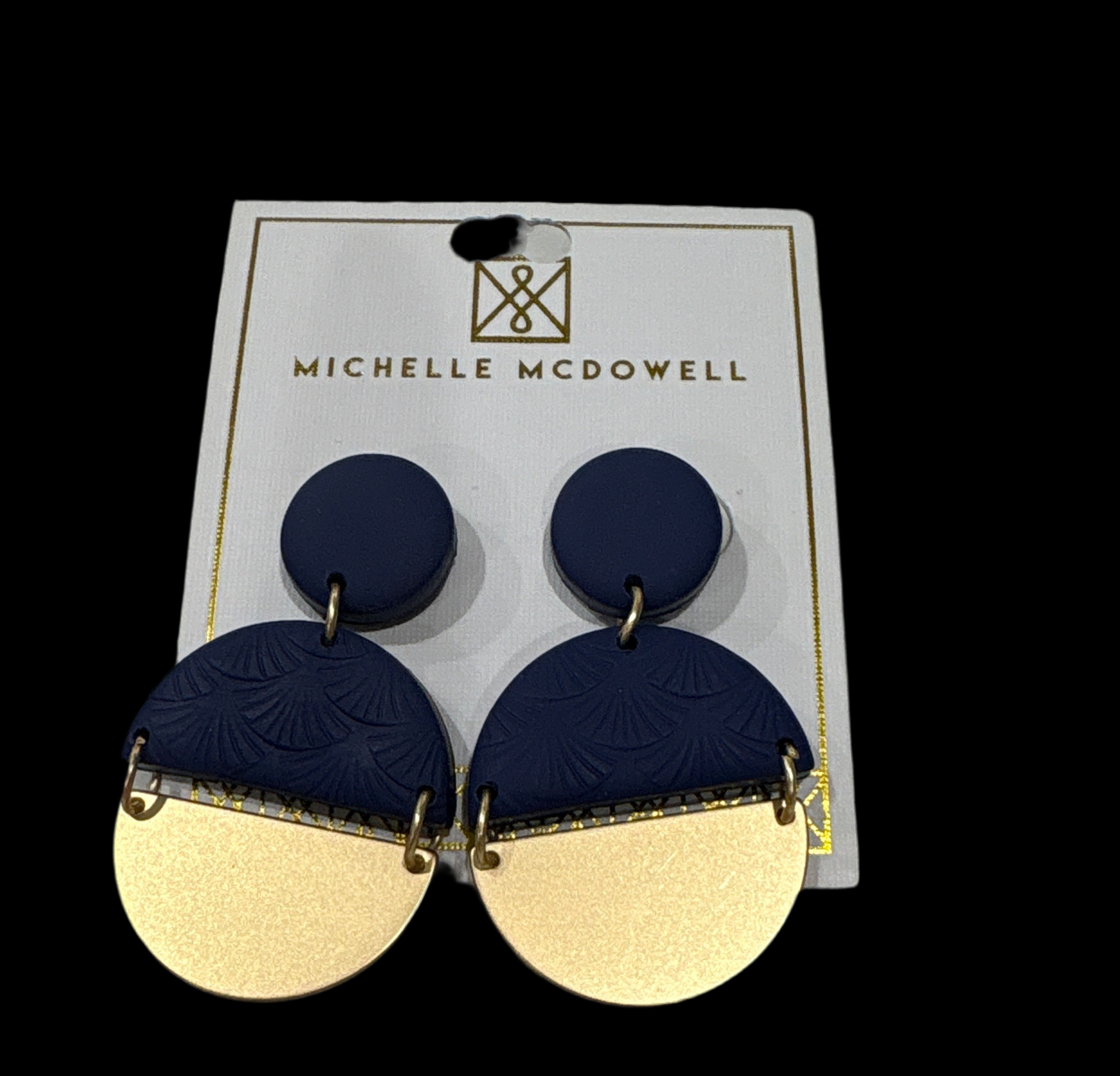 Navy Earrings Bradley