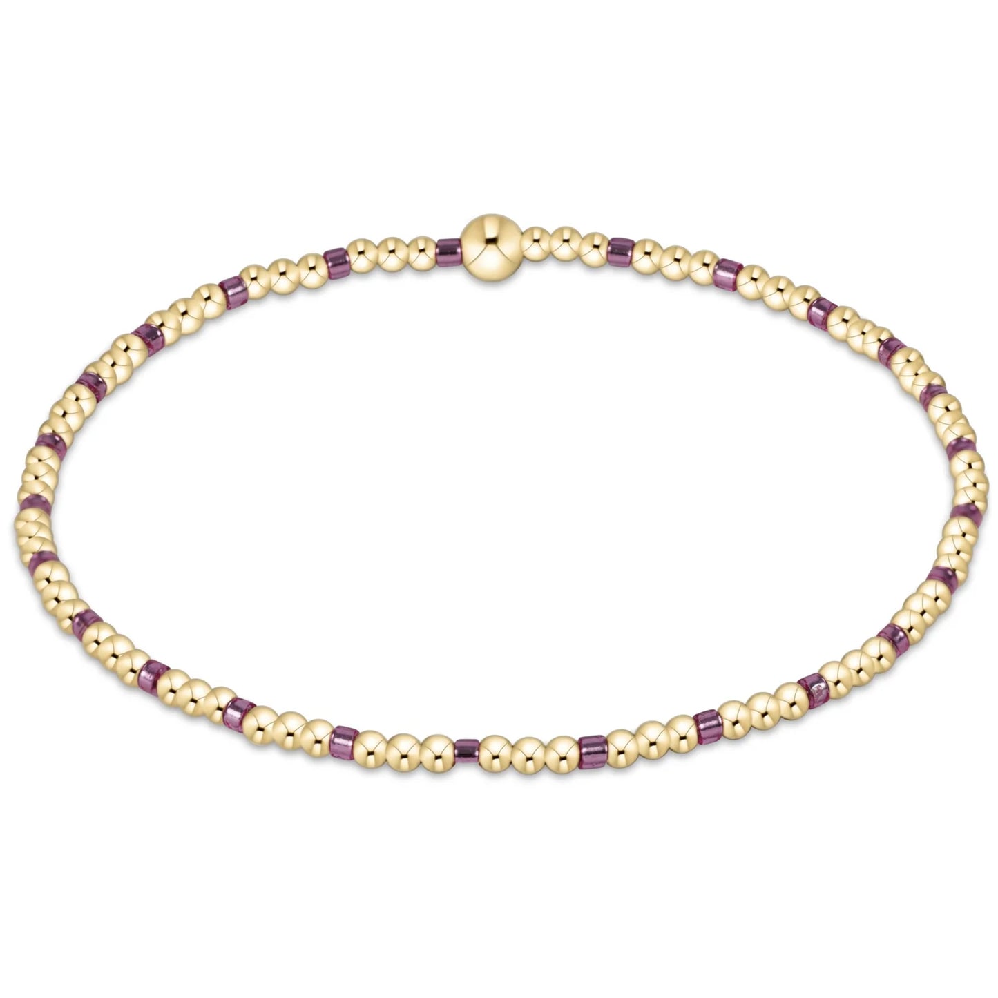 HOPE SINCERITY PATTERN 2MM BEAD BRACELET