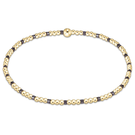 HOPE SINCERITY PATTERN 2MM BEAD BRACELET