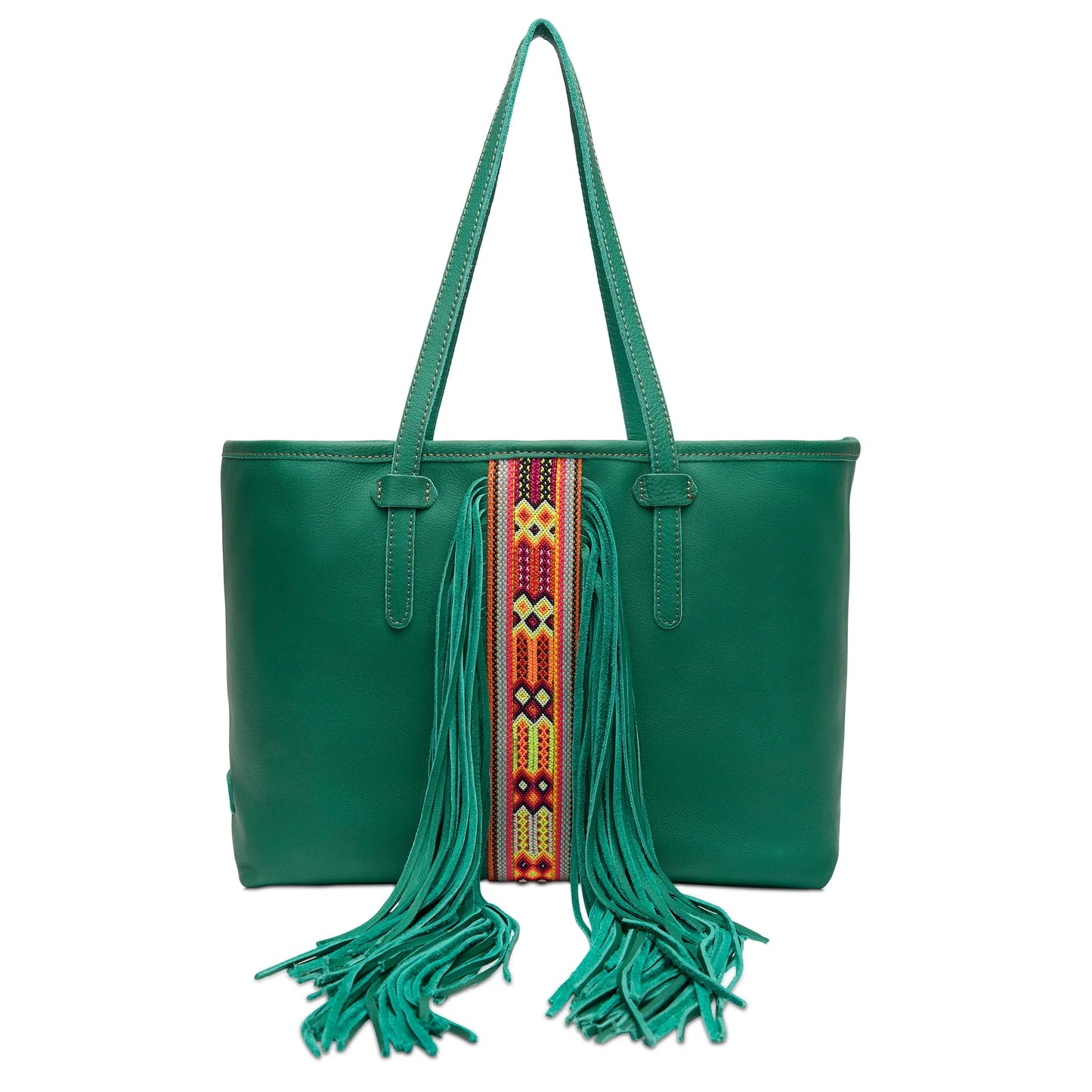 CONSUELA BREEZY FRINGE - TEAL