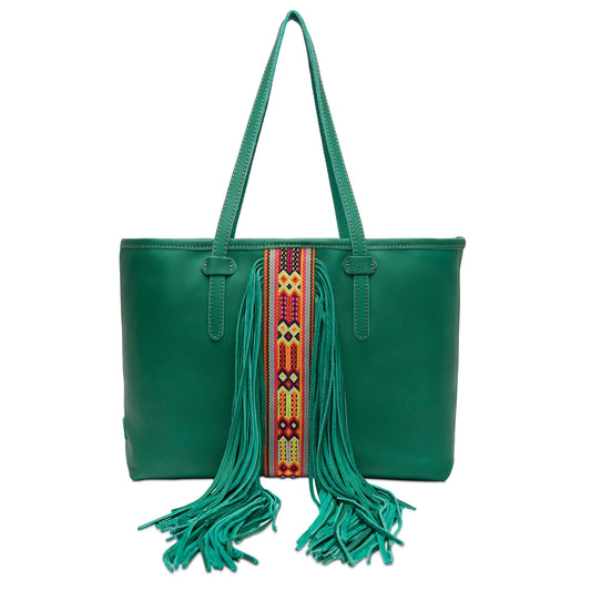 CONSUELA BREEZY FRINGE - TEAL