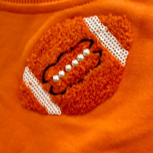 Orange Fuzzy Football Set