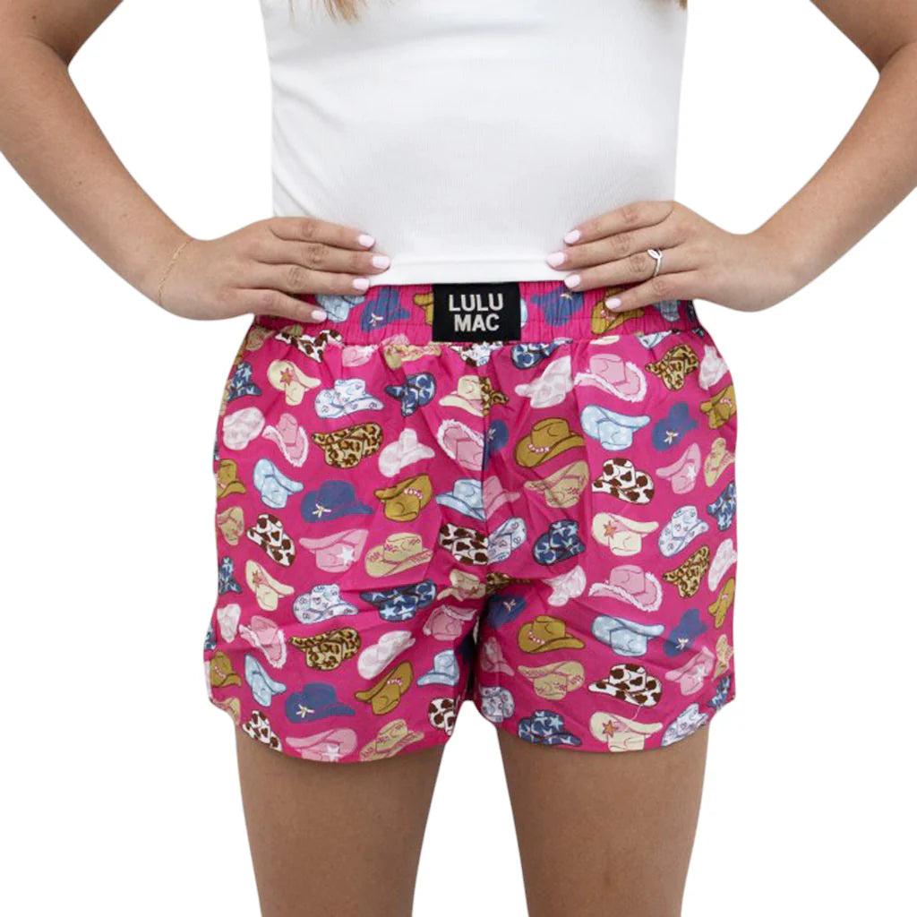 LADIES LULU MAC HAT BOXER SHORTS