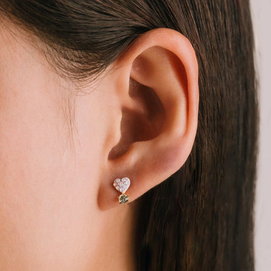 BISOU STUD EARRINGS - PINK
