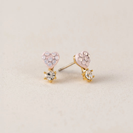 BISOU STUD EARRINGS - PINK
