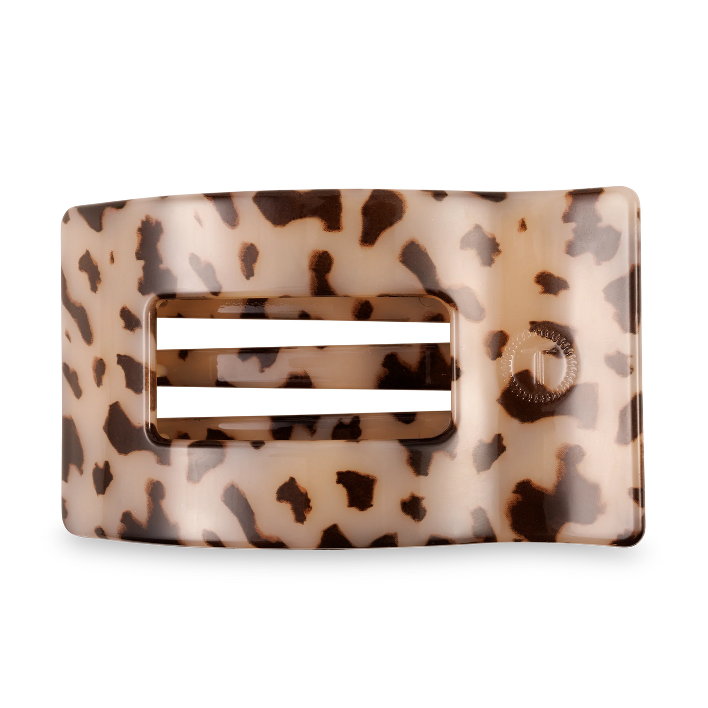 Blonde Tortoise Large Flat Rectangle Hair Clip
