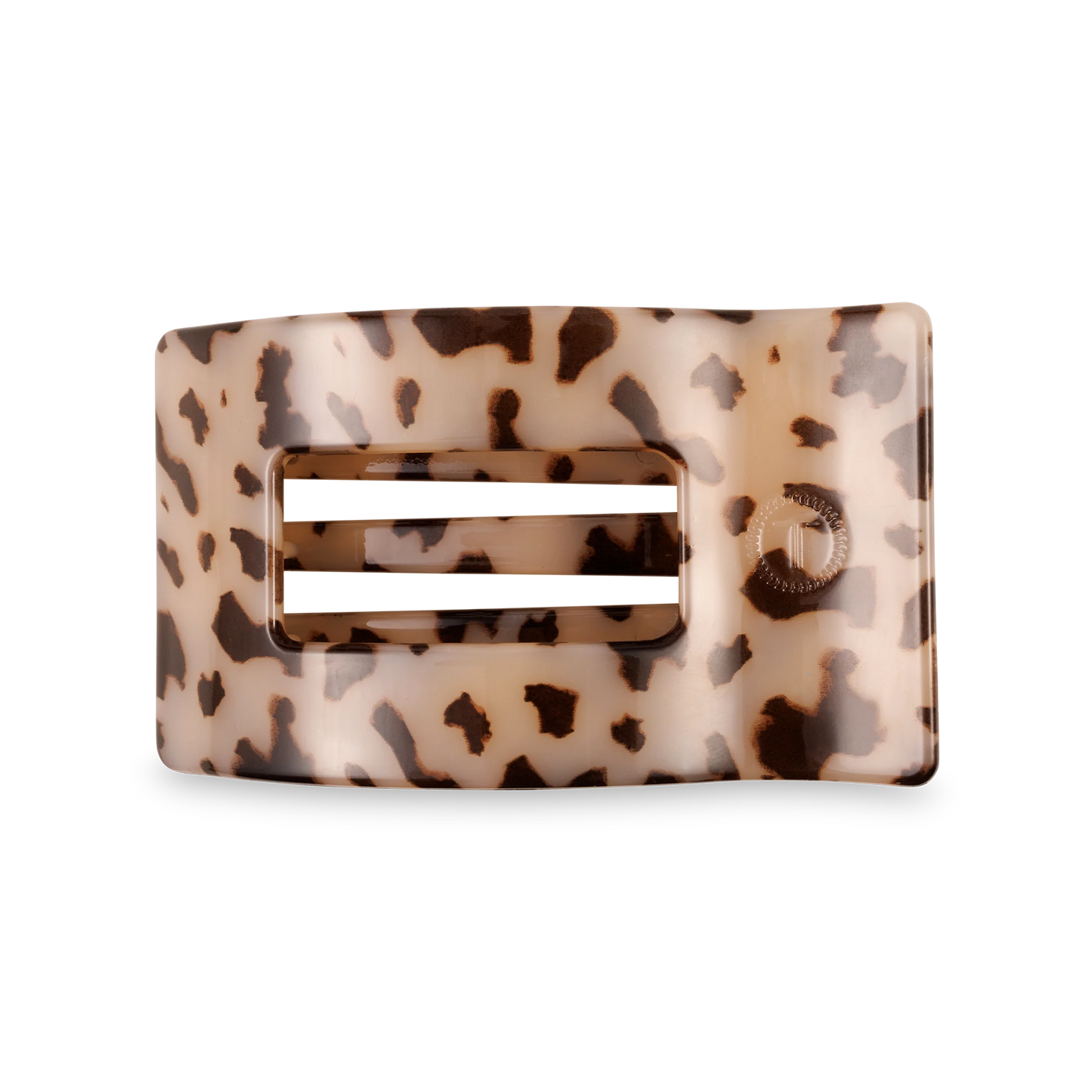 Blonde Tortoise Medium Flat Rectangle Hair Clip