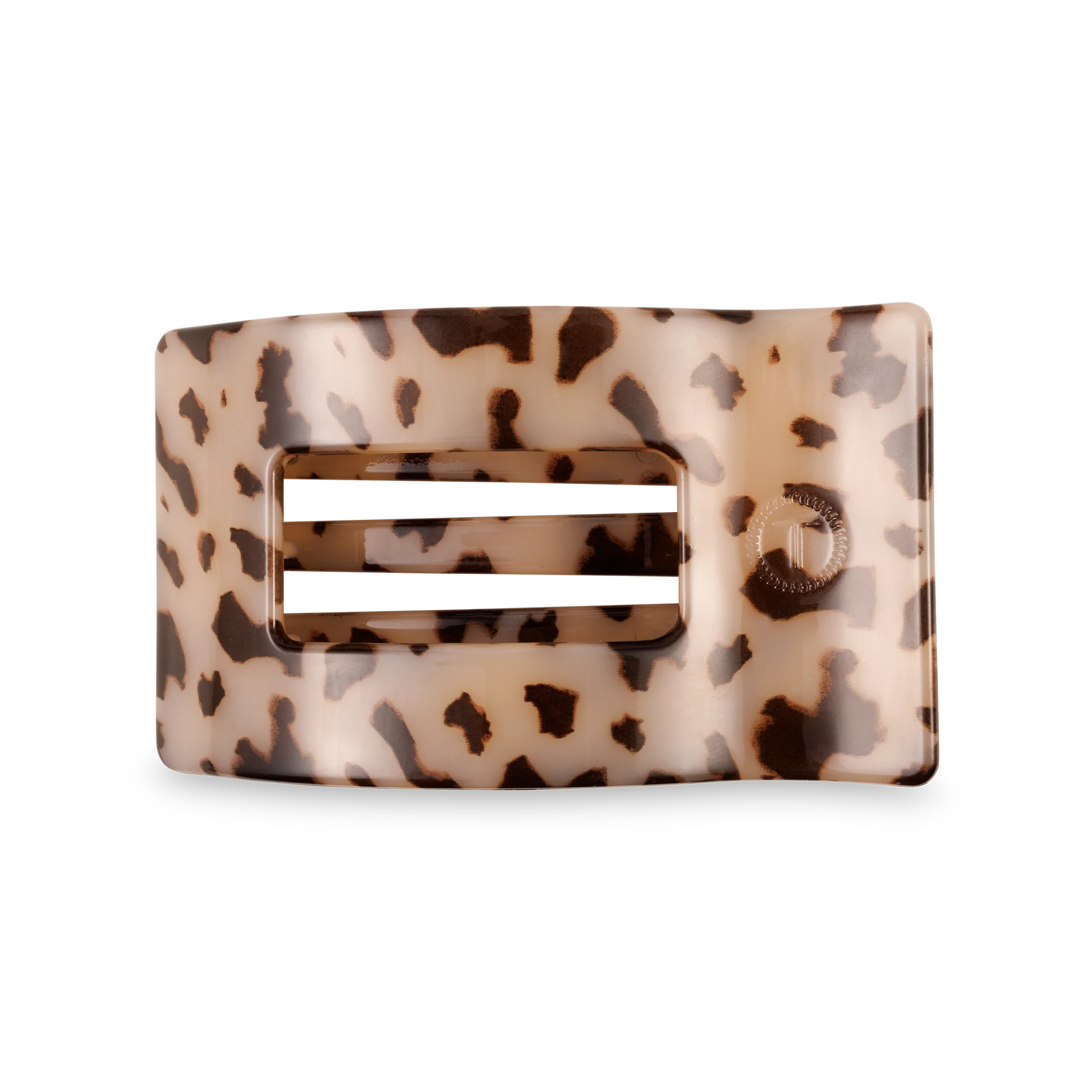 Blonde Tortoise Medium Flat Rectangle Hair Clip