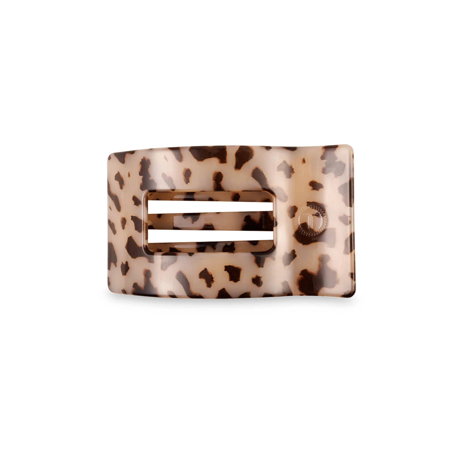 Blonde Tortoise Small Flat Rectangle Hair Clip