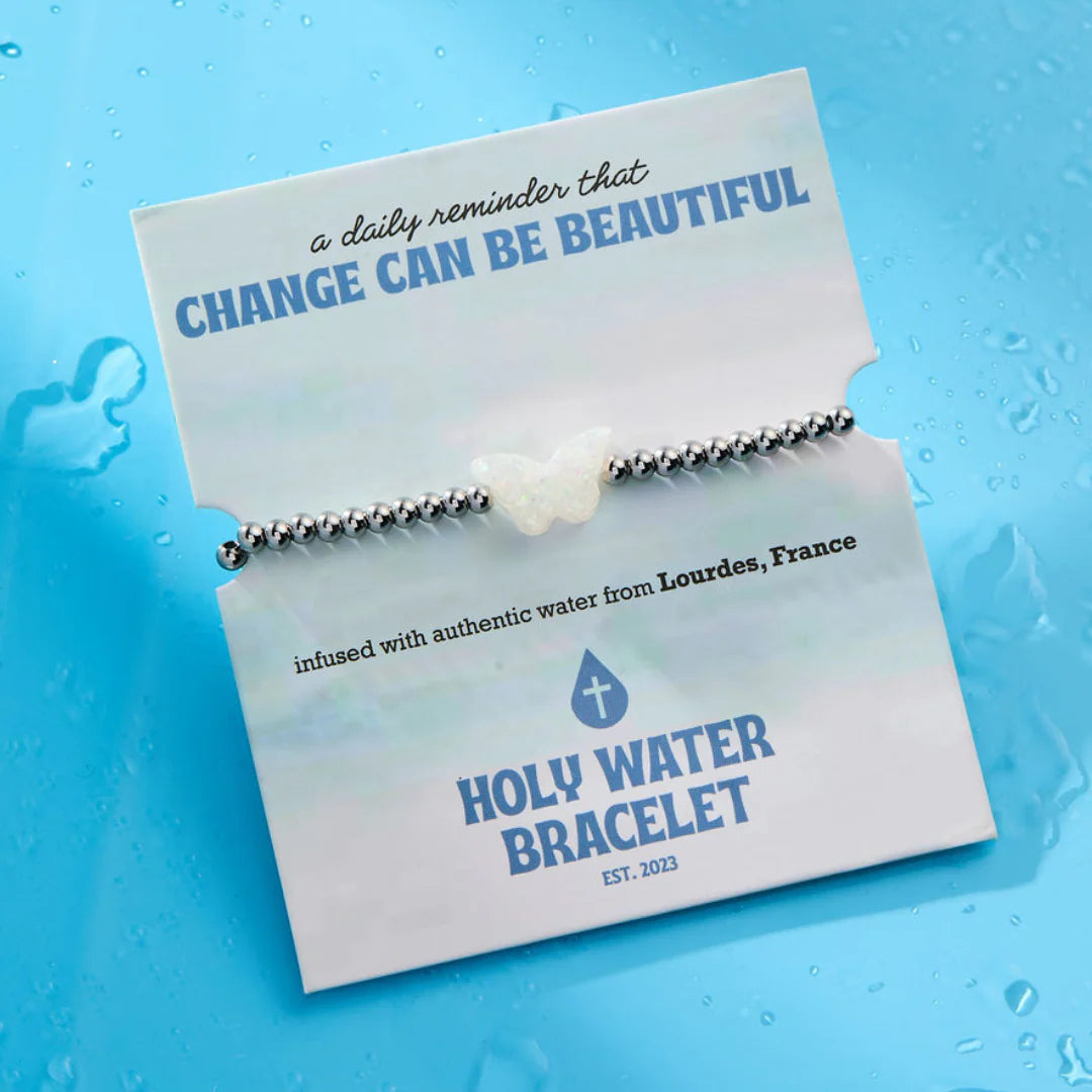 Holy Water Butterfly Bracelet - Silver