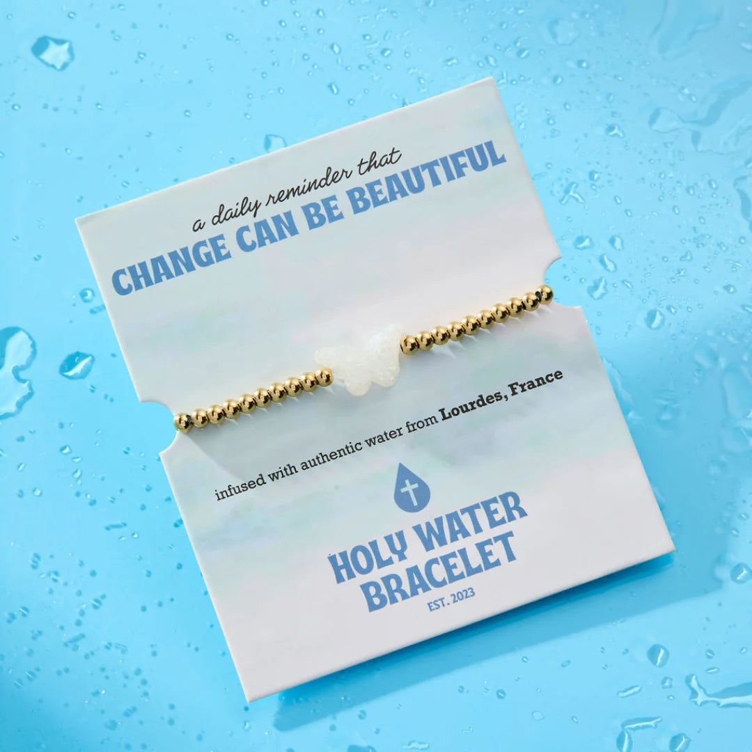 Holy Water Butterfly Bracelet - Gold