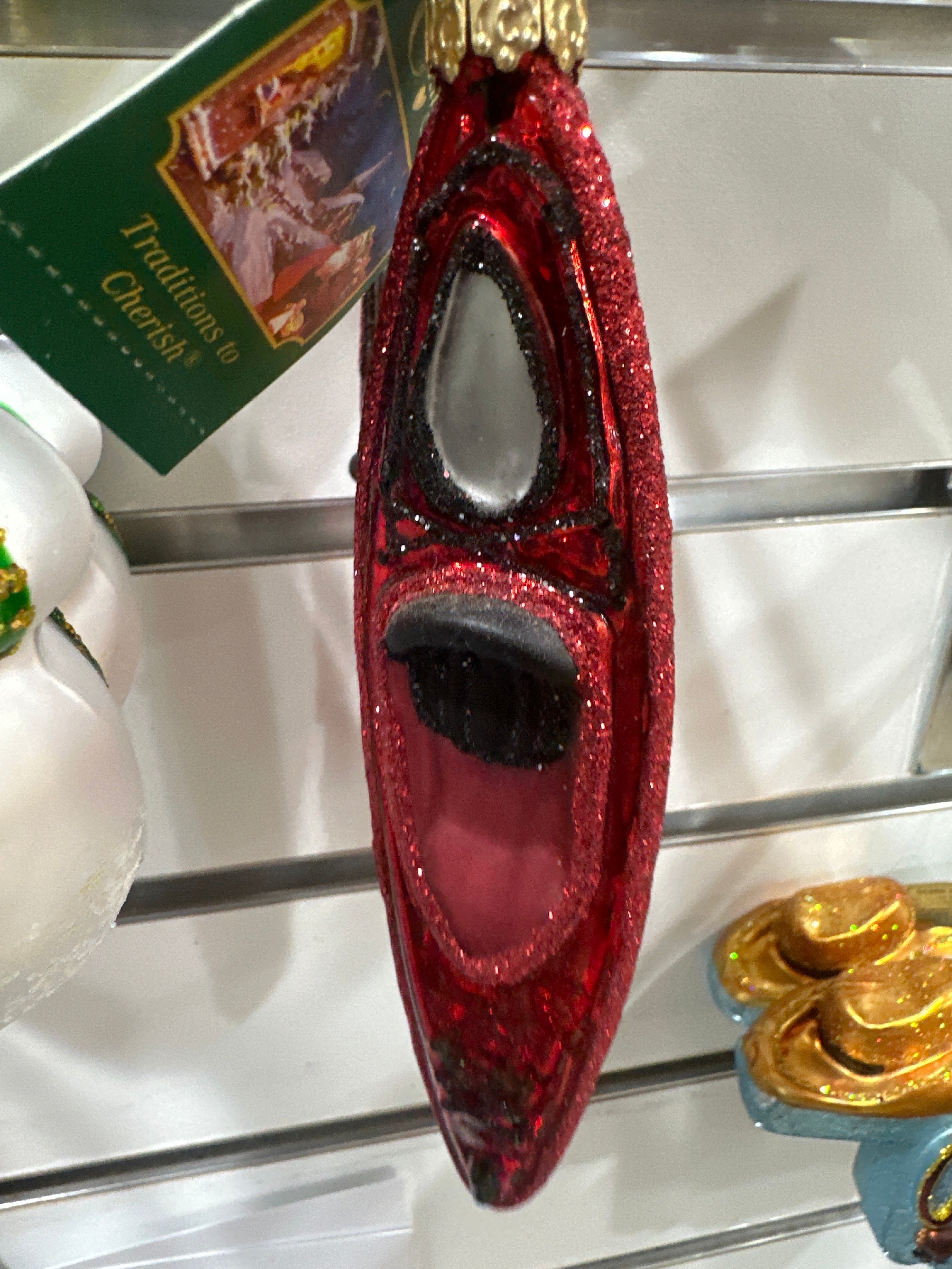 CHRISTMAS ORNAMENT RED KAYAK