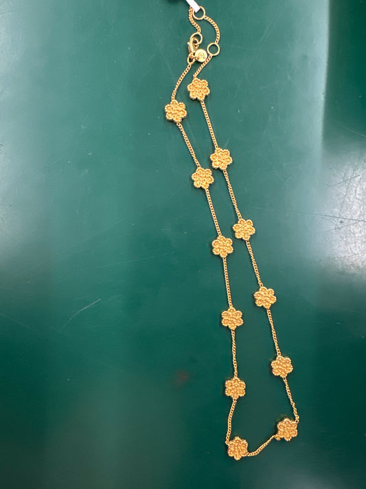 COLETTE DELICATE STATION NECKLACE GOLD