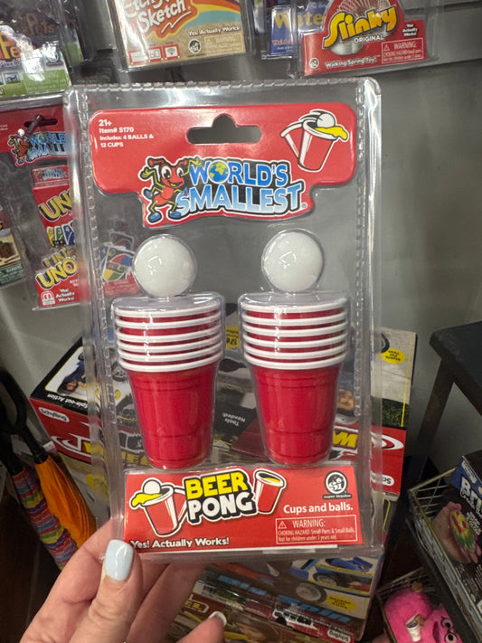 WORLDS SMALLEST - BEER PONG