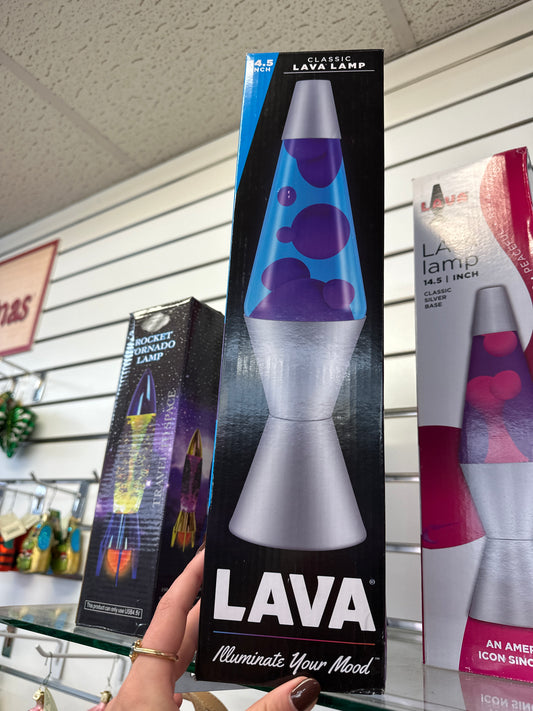LAVA LAMP -  PURPLE/BLUE/SILVER