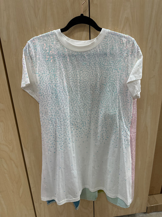 Sequin Multicolor Block Dress