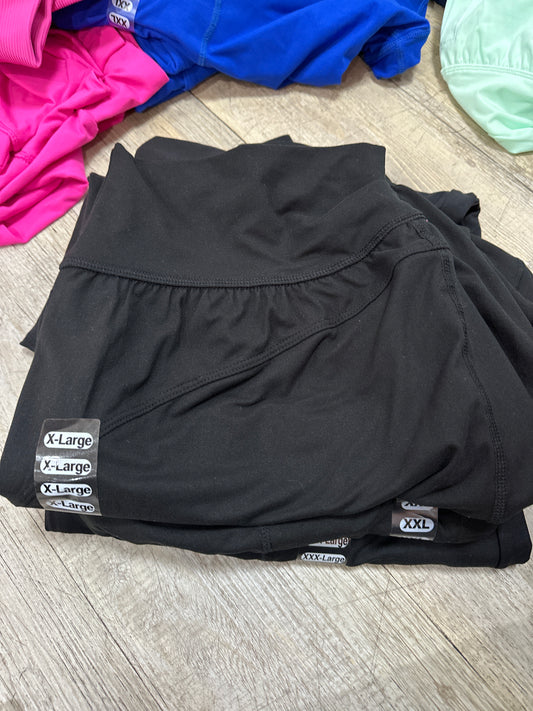 HIGH WAISTED JOGGERS W/POCKETS - BLACK