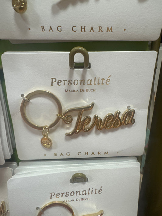 BAG CHARM KEYCHAIN - TERESA