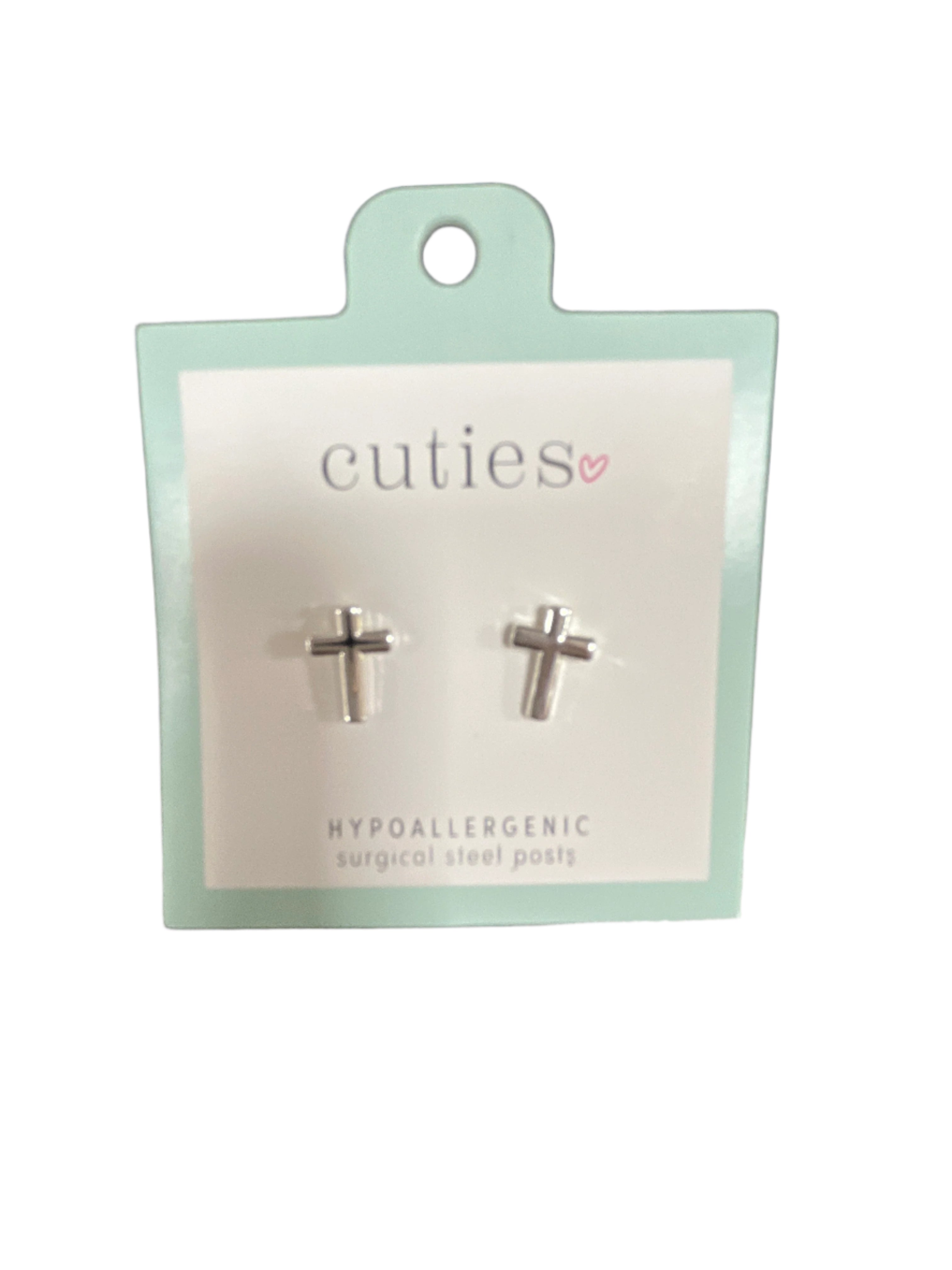 CLASSIC CROSS STUD EARRINGS