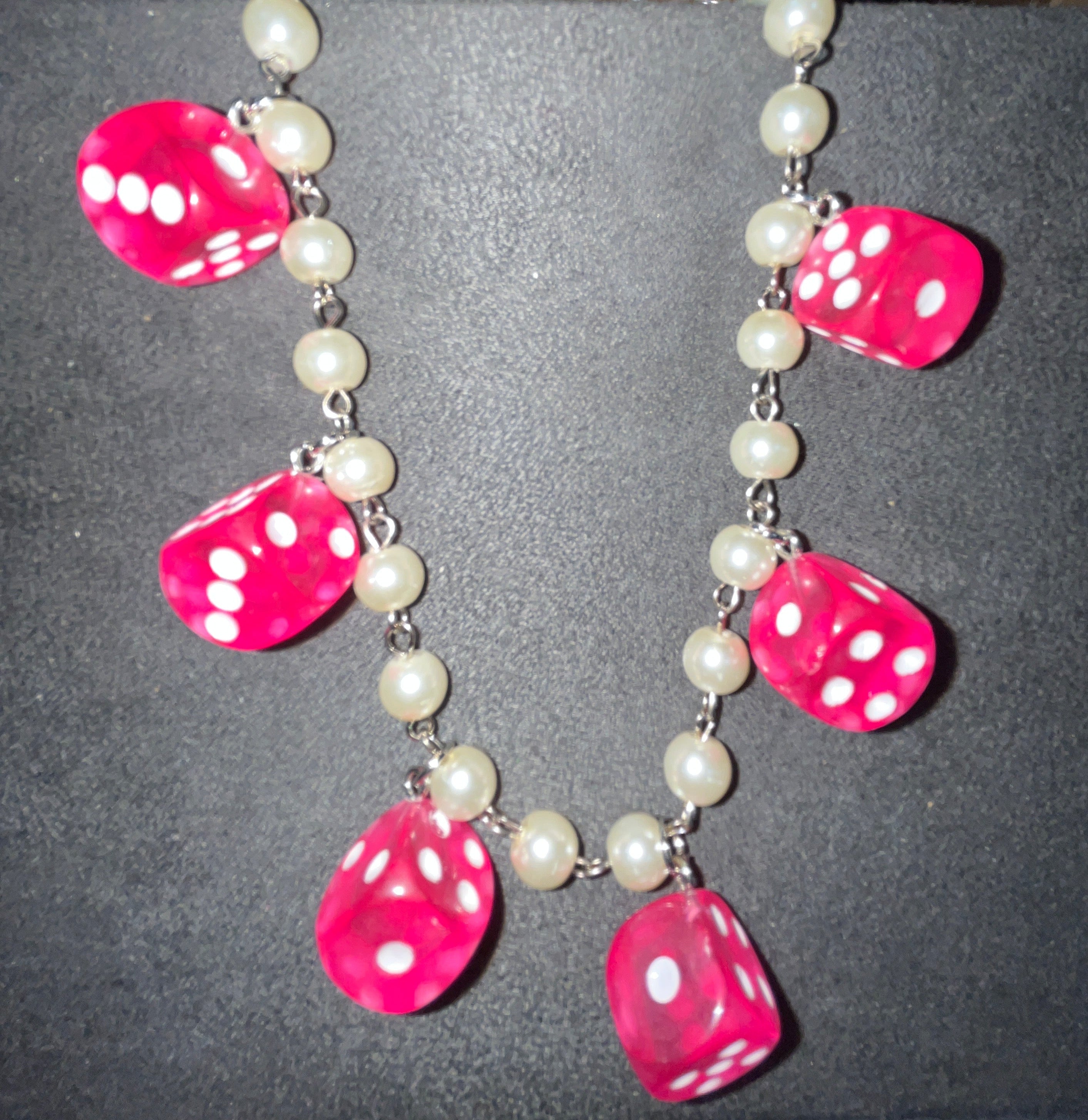 DICE BEADED NECKLACE