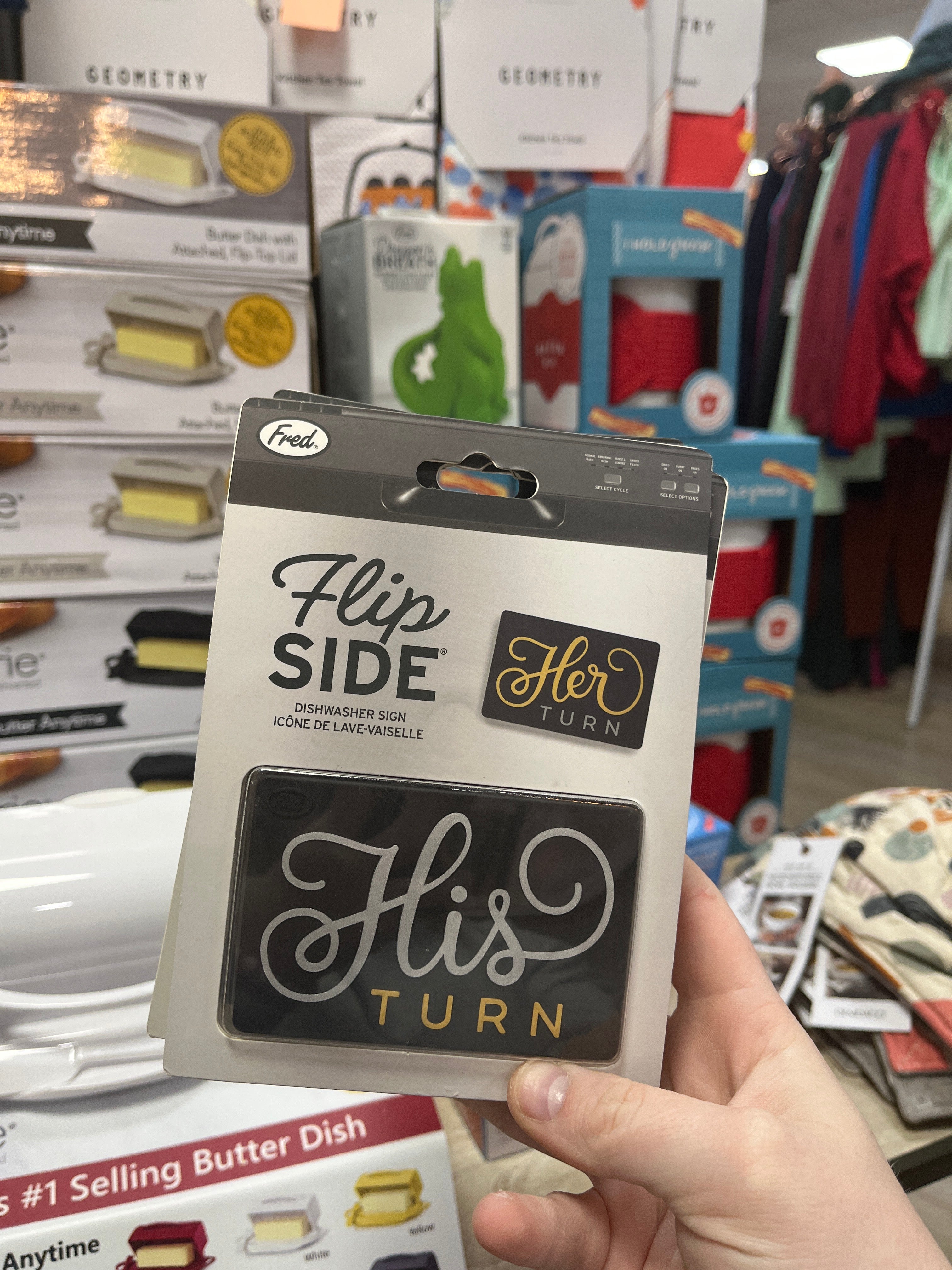 HIS TURN/ HER TURN DISHWASHER SIGN