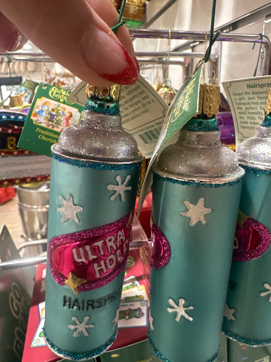 CHRISTMAS ORNAMENT - HAIRSPRAY