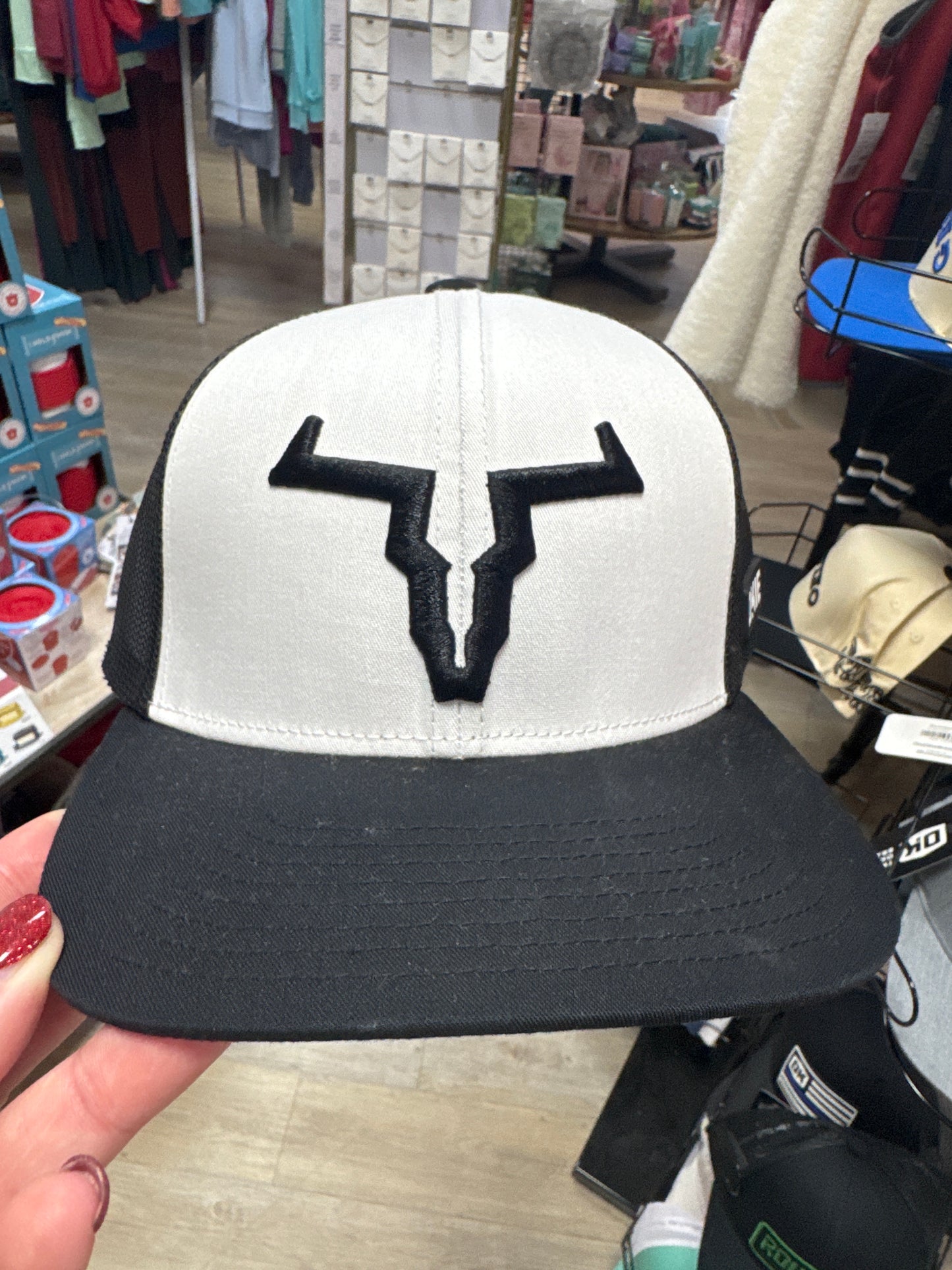 OKIE HAT - SHELTON - WHT/BLK