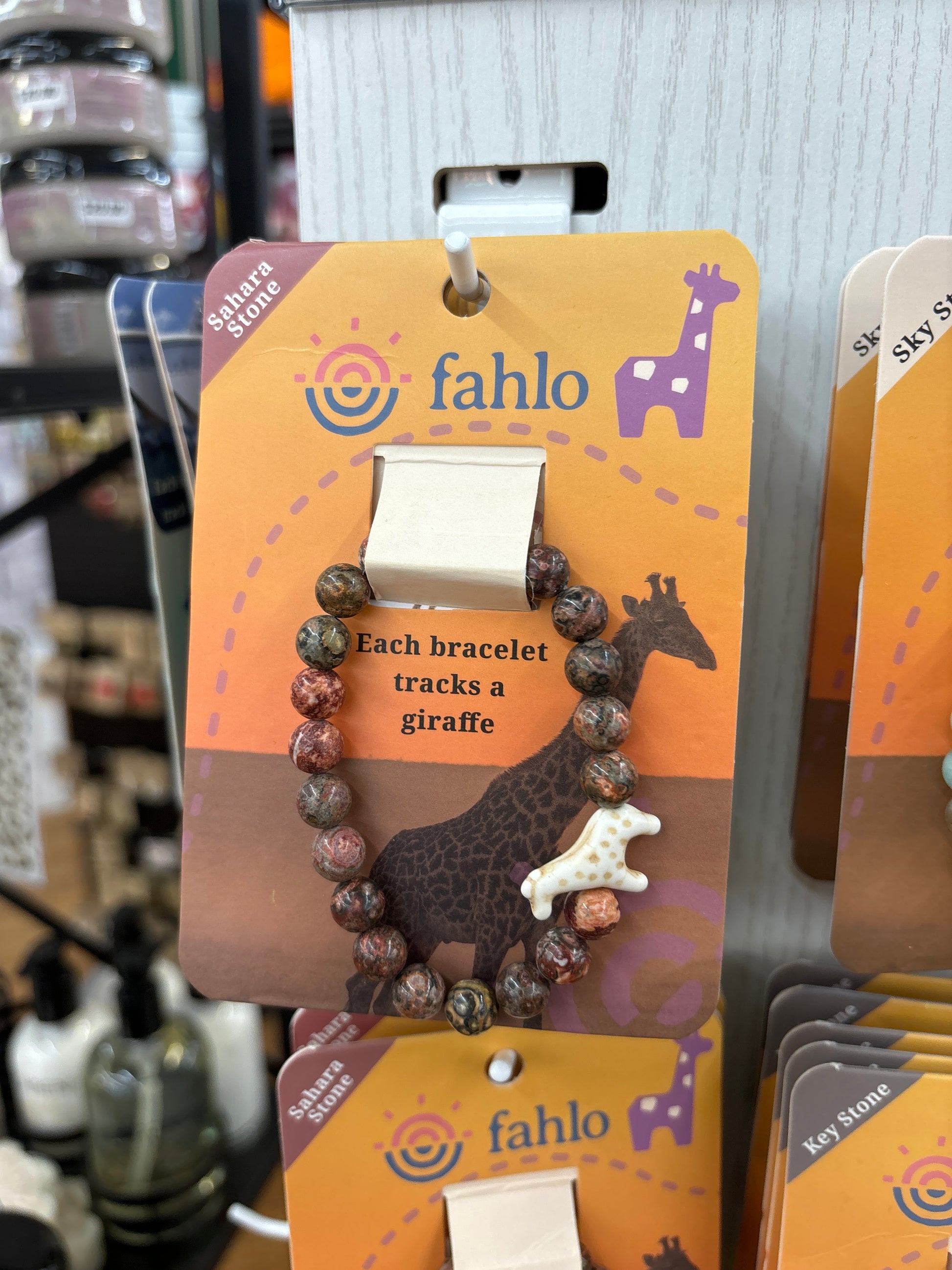 THE VOYAGE BRACELET- SAHARA STONE - GIRAFFE - Pharm Favorites by Economy Pharmacy