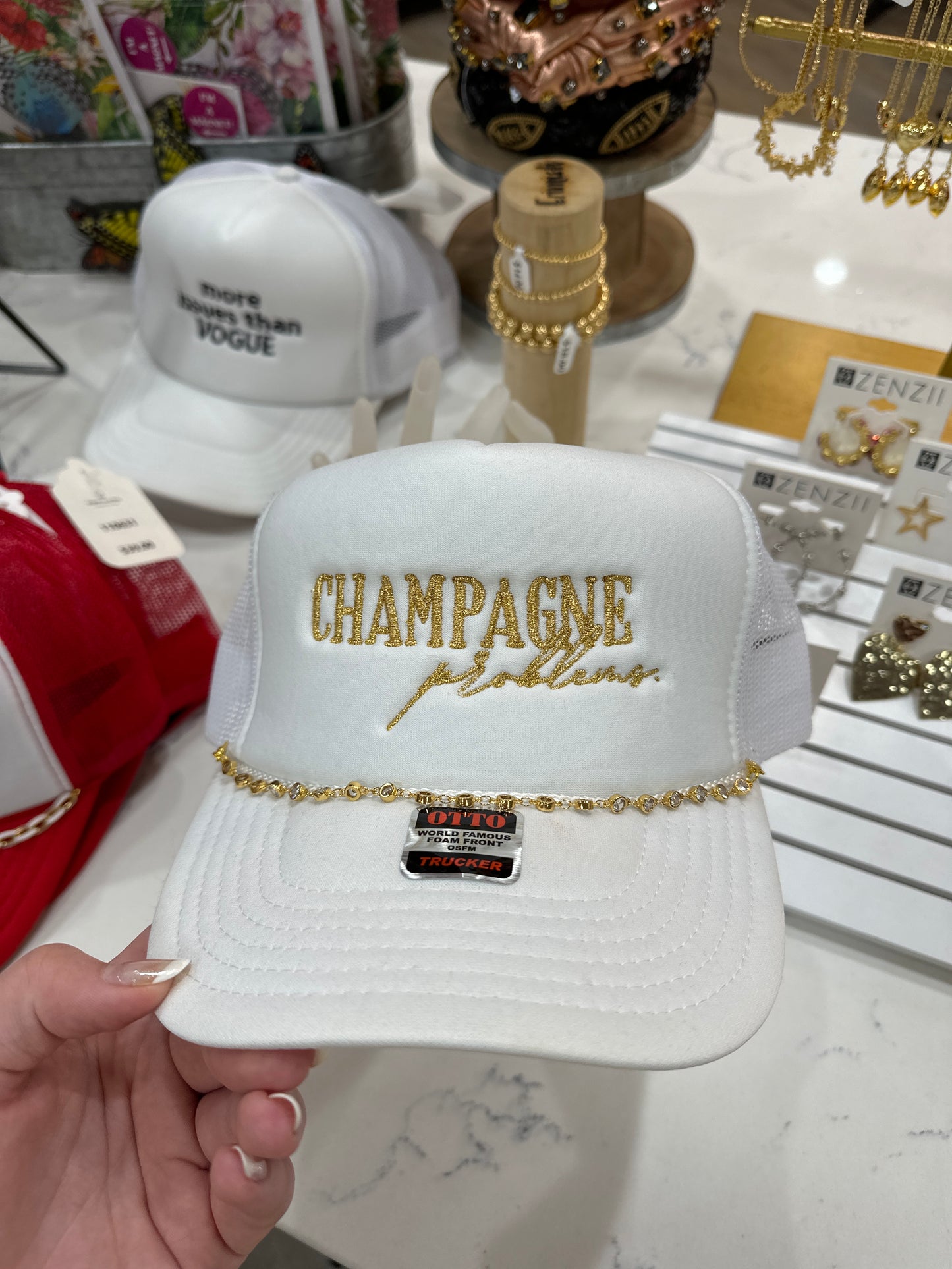 CHAMPAGNE PROBLEMS TRUCKER HAT