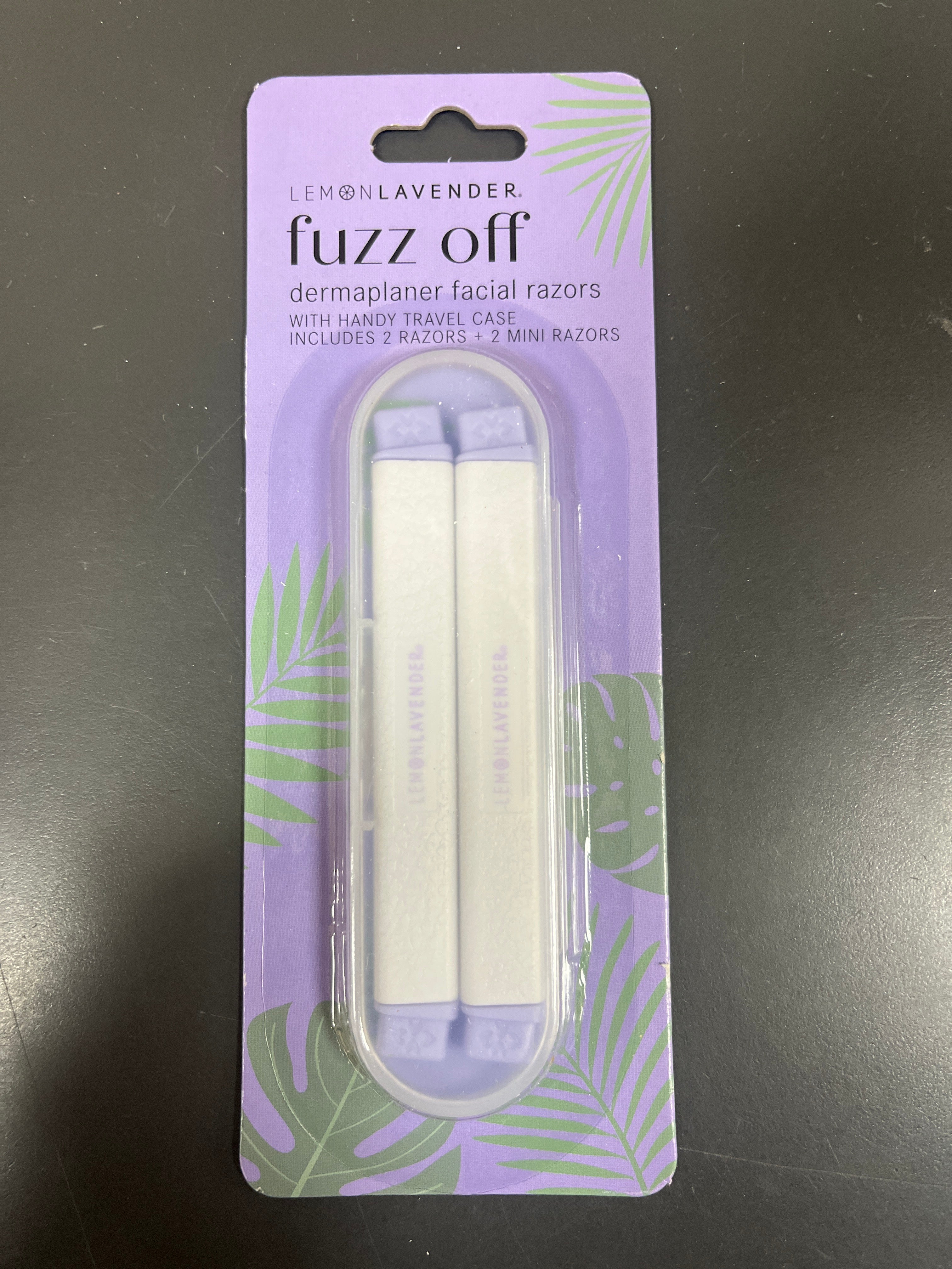 LEMON LAVENDER FUZZ OFF DERMAPLANER FACIAL RAZOR