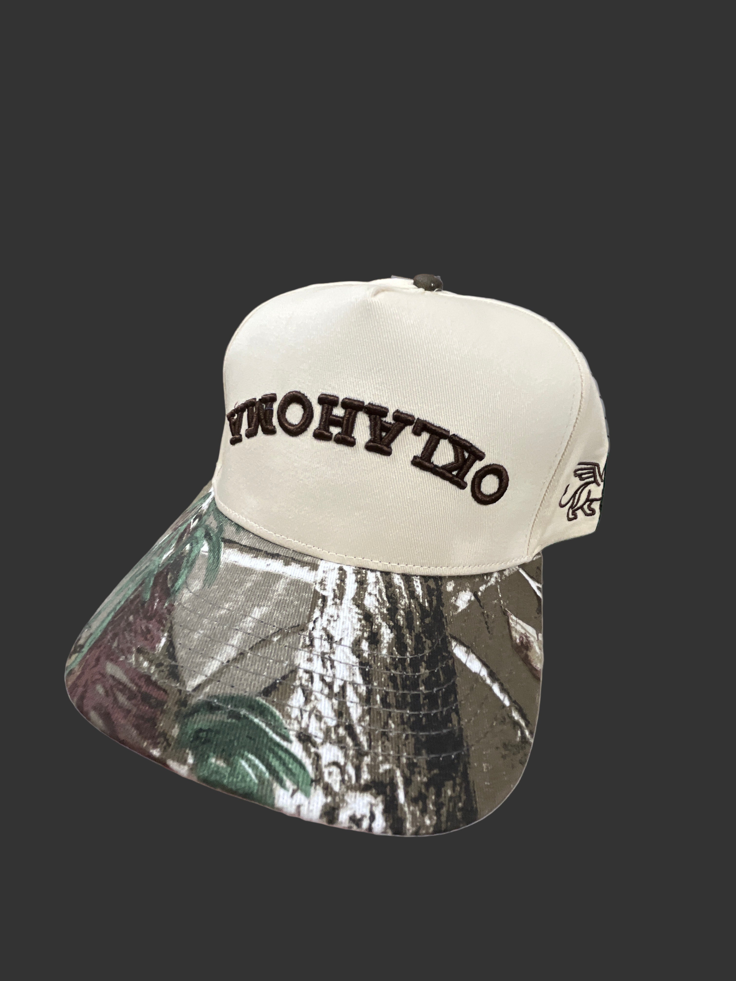 UPSIDE DOWN HAT - OKLAHOMA - BROWN CAMO