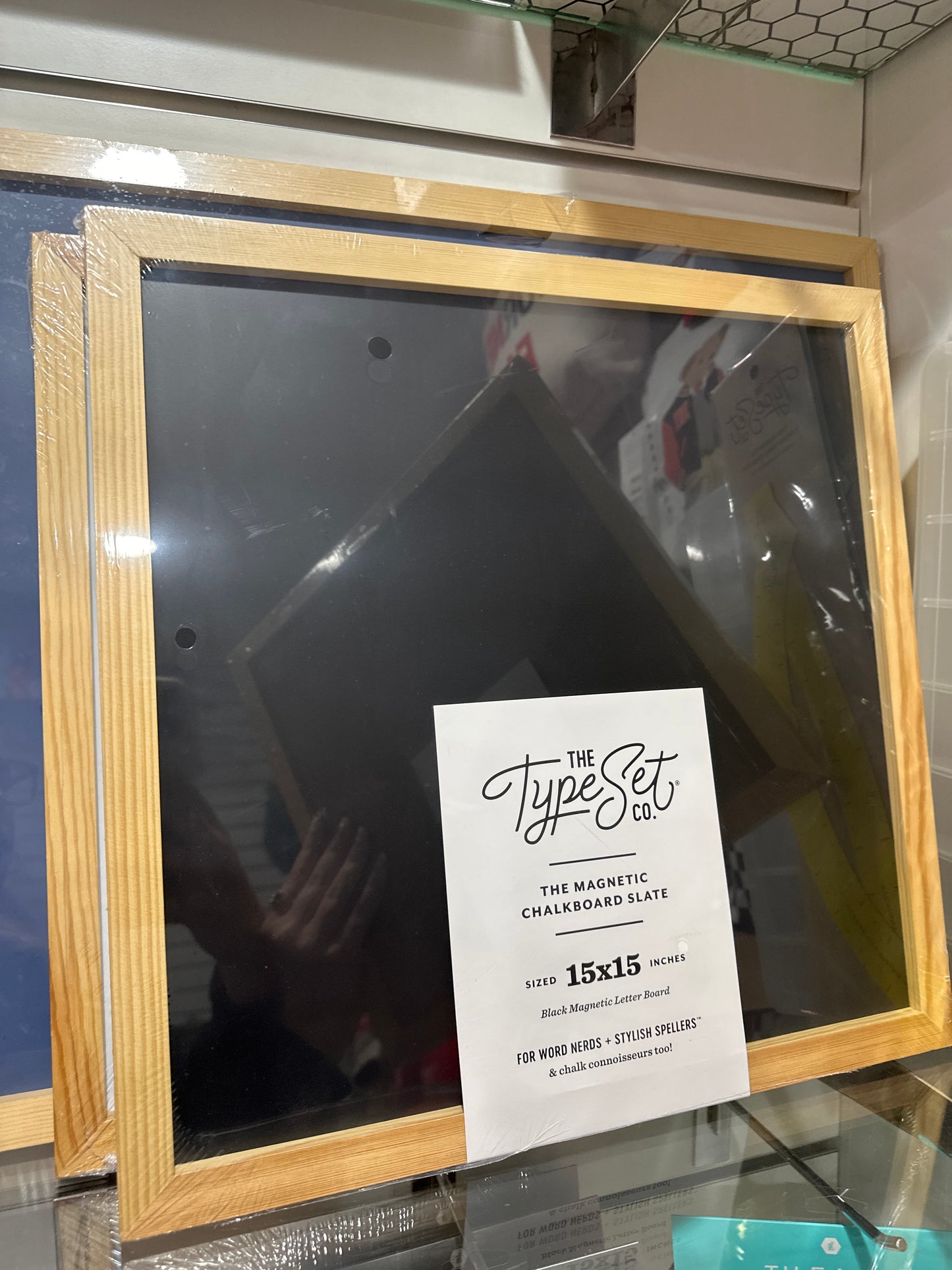 15X15 DELUXE MAGNETIC LETTER BOARD - BLACK