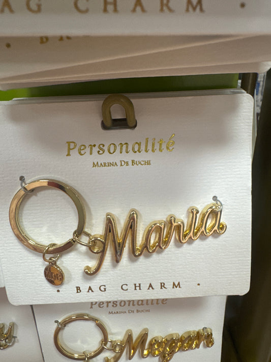 BAG CHARM KEYCHAIN - MARIA