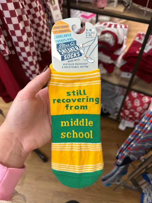 MIDDLE SCHOOL SNEAKER SOCKS - L/XL