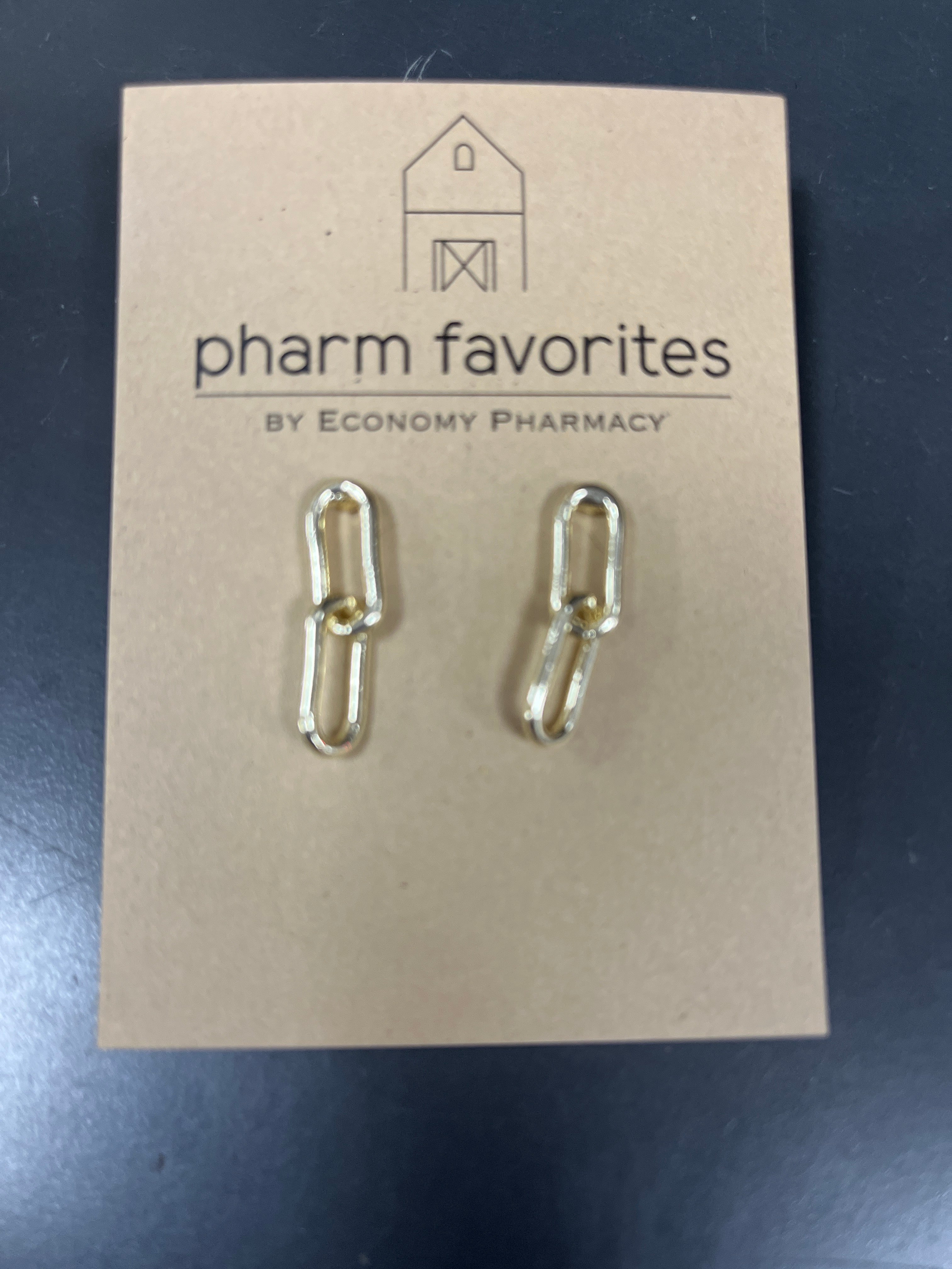 DOUBLE CHAIN LINK EARRINGS