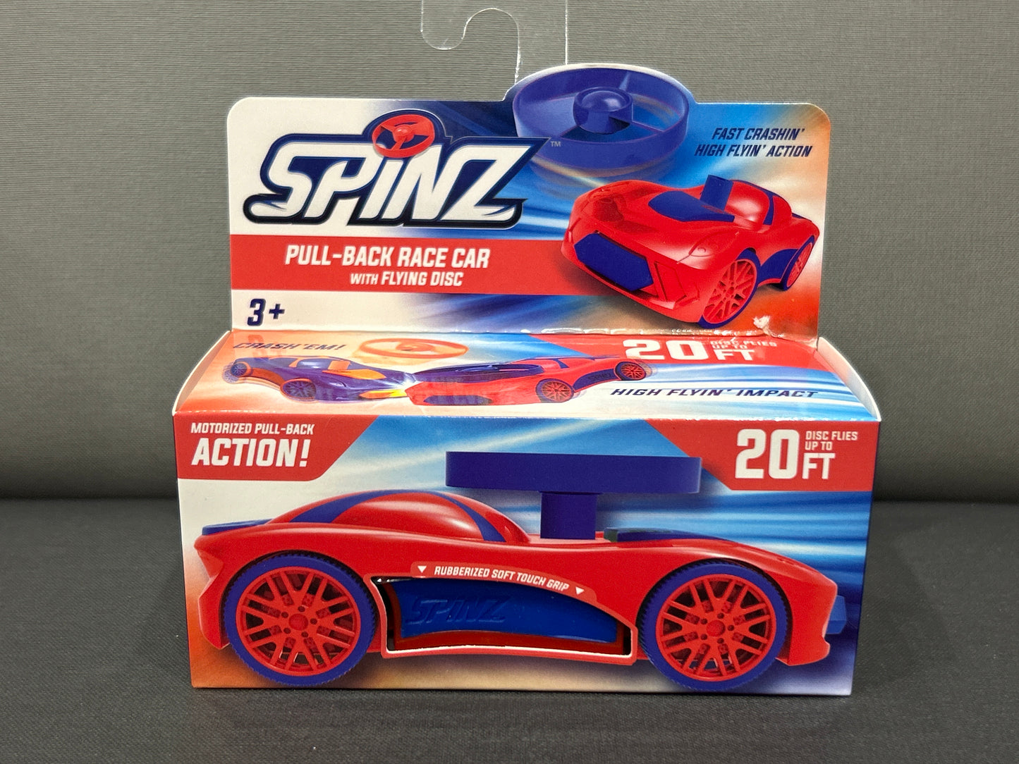 SPINZ PULL BACK RACE CAR WITH FLYING DISC - Pharm Favorites by Economy Pharmacy